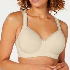 #1146 Wacoal Women's Lindsey Contour Spacer Underwire Sports Bra in Sand